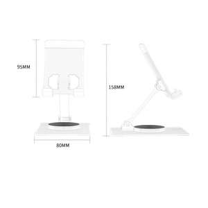 Ergonomic Portable Aluminum Alloy iPad Holder Adjustable Height 360 Rotation Rotatable Bottom Flexible Design for <b>Desk</b> - Product Image 6