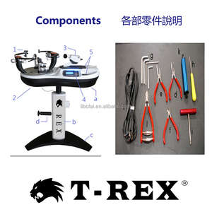 Machine à cordage de raquettes de tennis et de badminton REX REX300 blanche, kit d'outils de cordage de Taiwan REX300 pour tennis et badminton - Product Image 6