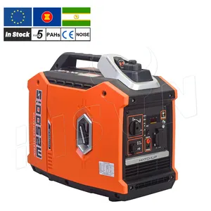 Proveedor 2000 W Inversor de CA silencioso Generador de gasolina 2000 vatios 50Hz Mini gasolina 2.5kw Generador Inversor con arranque remoto