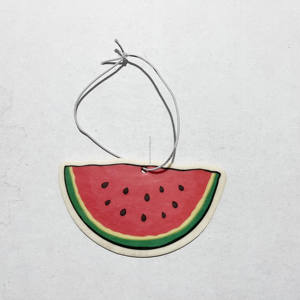 Ambientador de frutas en existencia Perfume de diseño de cereza de manzana barato Papel de algodón perfumado para colgar en el coche Fragancia de larga duración - Product Image 6