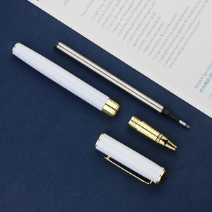 Cadeaux d'affaires de luxe stylos 0.5 MM écriture stylo Gel en métal polyvalent multi-scène <span class=keywords><strong>Application</strong></span> métal Texture Gel stylos papeterie - Product Image 5