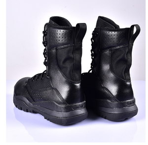 Bottes de combat respirantes DFDB02 en daim pour l'automne et l'hiver – Vert, kaki, gris, noir - Product Image 4