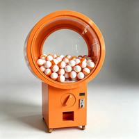 Distributeur de capsules de 100 mm avec billes rebondissantes, paiement par pièces, distributeur d'œufs torsadés, machine Gacha Gachapon