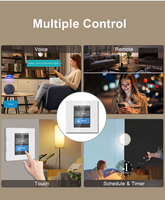 L8-HSE-KIT Smart Life Capteur infrarouge Panneau tactile LCD Interrupteur intelligent 10A Verre EU