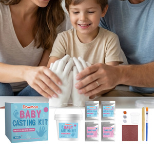 Kit <span class=keywords><strong>de</strong></span> moulage 3D mains créatif pour la famille, bébés <span class=keywords><strong>et</strong></span> enfants, ensemble <span class=keywords><strong>de</strong></span> sculpture souvenir avec moule <span class=keywords><strong>et</strong></span> gants, cadeau commémoratif - Product Image 2