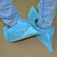Protège-chaussures jetables non tissés antidérapants anti-poussière à motif roue pour laboratoire, visites à domicile, vente en gros, OEM