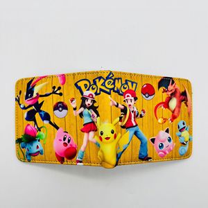 Portefeuille portable anti-perte en cuir PU avec fermeture éclair, motif dessin animé mignon Poke Pikachu, fermeture magnétique, imprimé UV, pour pièces de monnaie et cartes d'identité - Product Image 3