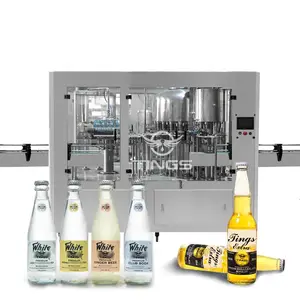 Beverage Wine Processing Machinery Glass Bottle Beer Bottling Line Liquid Packaging Machine