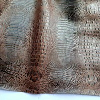 Tissus en faux cuir de crocodile en PVC gaufré populaires en cuir de vinyle synthétique pour sacs chaussures portefeuilles-cuir synthétique multi-usage