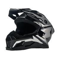 Casque de moto de haute qualité avec lunettes de protection et gants, doublure en coton, résistant aux chocs, en ABS, pour motocross