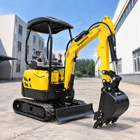 Excavator Crawler Hidrolik Mesin Koop 1,6 Ton Langsung dari Pabrik dengan Gear untuk Proyek Pertanian Kecil Mesin Mini Digger
