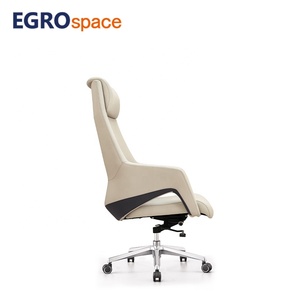 Chaise de bureau exécutive ergonomique réglable en cuir et bois EGROspace ES-ST-NC-1/3/5 EGROspace Cuir - Product Image 3