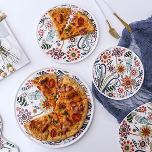 <span class=keywords><strong>Vaisselle</strong></span> en céramique, assiette à pizza pour le <span class=keywords><strong>petit</strong></span>-<span class=keywords><strong>déjeuner</strong></span>, plat à pain en porcelaine, plat à fruits - Product Image 4