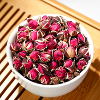 Bourgeons de rose séchés Golden Edge pour tisane – Fleurs séchées naturelles pour infusions – Matière première en vrac