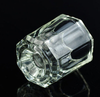 Bac à maquillage, céramique, verre, cristal acrylique, liquide, pour monomère des ongles, Nail Art