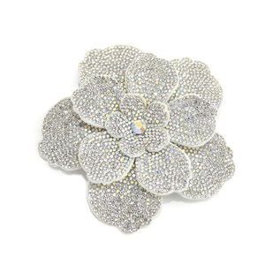 WBF-275 di lusso fatto a mano da donna 3D fiore strass spilla Patch accessori per la lavorazione dell'indumento - Product Image 4