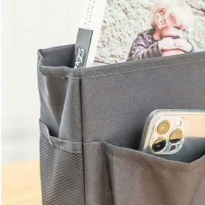 Multipurpose Bedside Baby Bed Diaper Wall Hanging <b>Storage</b> <b>Bag</b> Crib Organizer for Books Tablets Magazine Phone Remotes - Product Image 5