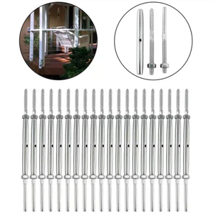 Tendeur à vis de décalage de 3/16 pouces en acier inoxydable 316, câble métallique, raccords de balustrade <span class=keywords><strong>pour</strong></span> balustrade de pont - Product Image 3