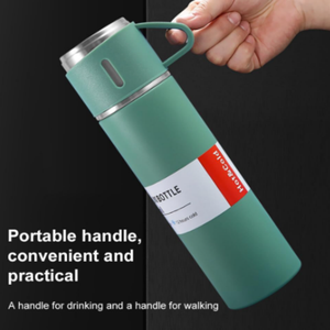 Bouteille isotherme personnalisée en gros de 500 ml à double paroi en acier inoxydable 304 avec couvercle pour boissons chaudes - Product Image 4