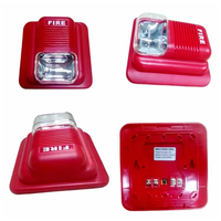 DC12v/24v LED lumière clignotante sirène incendie alarme sonore et lumineuse pour porte système d'alarme incendie klaxon et sirène stroboscopique