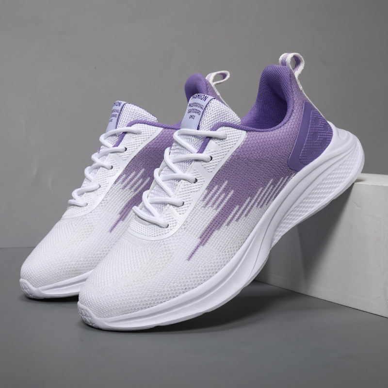 DEBAIJIA Baskets Femmes Confortables - Chaussures De Running Respirantes Antidérapantes Violet Foncé EU 35