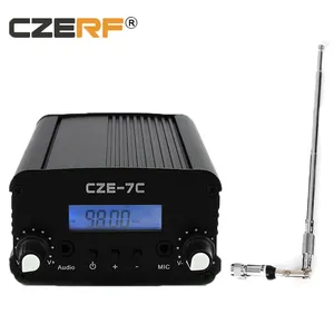 Amplificateur de puissance professionnel CZE-7C 1w/7w transmetteur fm sans fil avec antenne courte