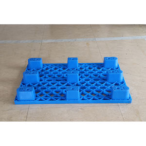 LK1208 Paleta <span class=keywords><strong>de</strong></span> <span class=keywords><strong>madera</strong></span> <span class=keywords><strong>de</strong></span> una cara <span class=keywords><strong>de</strong></span> nueve pies Durable HDPE PP Material Euro Style <span class=keywords><strong>con</strong></span> entrada <span class=keywords><strong>de</strong></span> 4 vías para transporte - Product Image 5