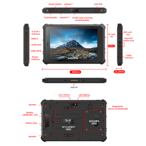Wholesale New <b>10</b>-Inch Linux Industrial Rugged <b>Tablet</b> ISO Fingerprint 5MP 13MP Dual Camera MTK Octa Core 4GB 64GB Wi-Fi 5G GSM - Product Image 1