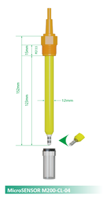 Sensor de Cloro Residual Sumergible IP68, 0-20 ppm HOCl, Sonda de Membrana de Voltaje Constante, Calidad del Agua, Rosca G3/4 - Product Image 5
