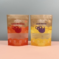 Doypack refermable avec fermeture éclair supérieure, anti-odeur, imprimé en héliogravure, personnalisé en usine, pour biscuits, beurre, fruits secs, cacahuètes, noix, thé en poudre, Mylar