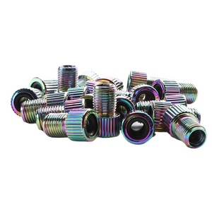 Tutup Pentil Ban Aluminium Warna-warni Pelangi dan Adaptor Pentil Presta untuk Dekorasi Roda Sepeda yang Dipersonalisasi - Product Image 3