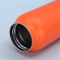 Bouteille d'eau magnétique créative à double ouverture de 720 ml (24 oz) avec support magnétique pour téléphone intégré