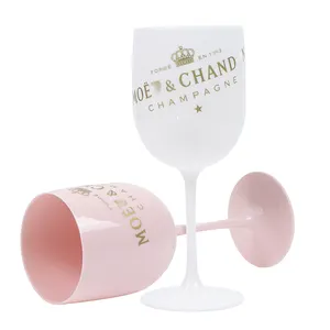 VGEET Großhandel beliebte Kunststoff Champagner Wein becher benutzer definierte Kunststoff Weinglas