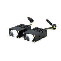 Feux de brouillard LED pour calandre de voiture, double couleur, mini feux de route, projecteurs tout-terrain, jaune et blanc
