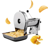 Machine à trancher électrique professionnelle pour pommes de terre, légumes, gingembre et oignons