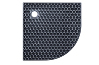 Receveur de douche BMC ES-H1 Quad Gris clair veiné naturel, anti-déformation, robuste, pour débit d'eau optimal