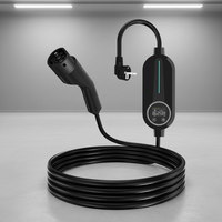 Chargeur EV Type 2 pour norme européenne IP67 3,5 kW 16 A CA 110-240 V, matériau ignifuge, affichage LED en temps réel, câble de 10 m