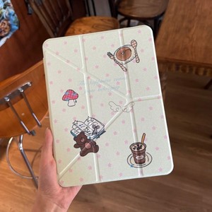 Cartoon Pearl Bear Fy Brand per <span class=keywords><strong>iPad</strong></span> <span class=keywords><strong>Pro</strong></span> MiniY/Air7 10th Gen custodia protettiva con Slot per penna <span class=keywords><strong>dimensioni</strong></span> 24x30mm - Product Image 4