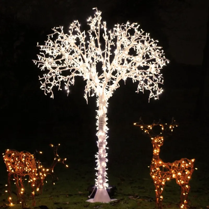 Alberi Pop-Up all'ingrosso della fabbrica da 6,5 piedi avvolti decorazione esterna albero di natale a luce Led