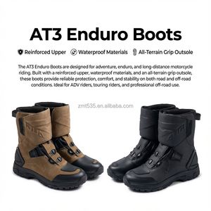 รองเท้าบูทมอเตอร์ไซค์ STOCK AT3 Enduro กันน้ำ ระบายอากาศ สำหรับขี่ออฟโรด ปรับขนาดได้ ป้องกันการลื่น รองรับข้อเท้า - Product Image 1