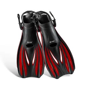 Swimming Fins Training Swimming Dive Tools Flippers FinsOptical Snorkel Diving Open Heel Underwater Fins