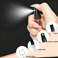 Flacon de parfum miniature en verre cylindrique personnalisé avec logo, 2/3/5 ml, vaporisateur de voyage portable, flacon échantillon, emballage cosmétique