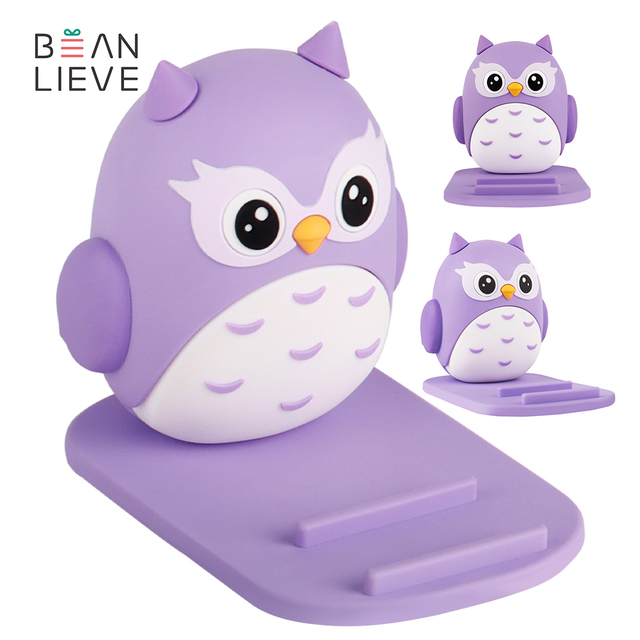 Promotional Gadget Kawaii Owl Style Phone Holder for Smartphone Universal Stable Animal Cute Desktop Phone Holder