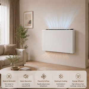 Unidad de Ventilador de Pared con Enfriamiento por Agua, Diseño Delgado, Fácil Instalación, para Calefacción y Refrigeración - Product Image 4