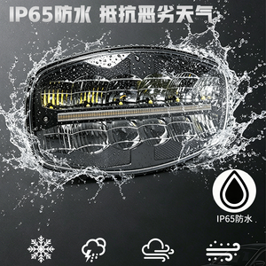 Luz de Trabajo para Auto de <span class=keywords><strong>9</strong></span> Pulgadas y 12 LED, DC12-24V, IP65, Impermeable, Aleación de Aluminio, Luz de Conducción LED Blanca y Amarilla, Doble Color, para Camioneta Todoterreno y SUV - Product Image 3