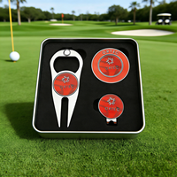 Ensemble de golf de haute qualité avec logo personnalisé, ouvre-bouteille multifonctionnel, outil de réparation de divots de golf avec marqueur de balle en métal personnalisé