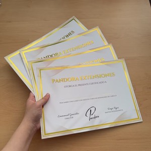 Custom Gold Foil Stamping A4 Certificate Paper Certificate with Gold Border for Training Course & Course Completion - Product Image 4