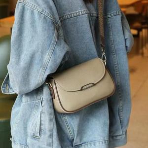 Bolsos cruzados de hombro AndoBag para mujer, de cuero genuino de vaca, bolso para celular, moderno, simple, pequeño, cuadrado, 9393 - Product Image 2