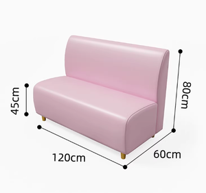 Ensemble de table et de chaises de restaurant en bois, mousse haute densité, durable, <span class=keywords><strong>rose</strong></span>, pour boutique de gâteaux, mobilier commercial, table à manger, stand, lait, bubble tea - Product Image 6
