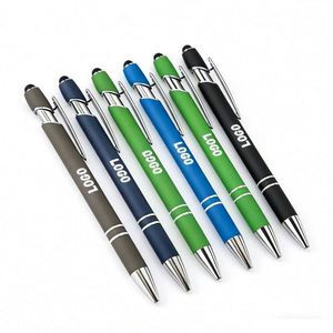Regalo Promocional Publicitario para Empresas, Bolígrafo 2 en 1 con Punta Táctil para Pantalla, Bolígrafo de Metal con Logotipo Personalizado a Precio de Mayoreo - Product Image 1